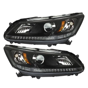 Labwork Left+Right Headlight For Honda Accord 2013 2014 2015 Halogen W/O LED DRL - Picture 1 of 17