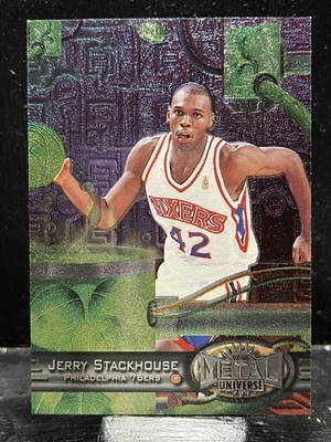 Jerry Stackhouse #95 1997-98 Metal Universe Philadelphia 76ers - Image 1 of 2