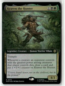 MTG Kraven the Hunter 0273 Foil (Extended Art) R Marvel's Spider-Man NM SPM - Bild 1 von 1