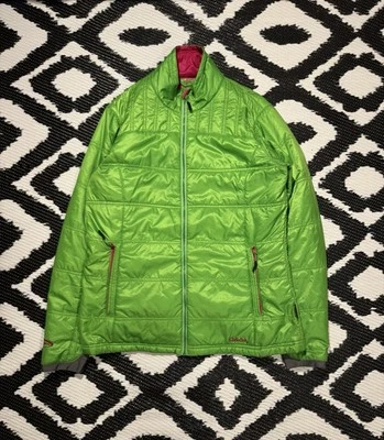 Cabelas Womens Full Zip Primaloft Puffer Quilted Jacket Green Medium Outdoors - Image 1 of 4
