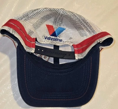 Gorra de béisbol Nascar Dale Jarrett 88 Trucker a rayas malla espalda a presión azul Foto 1 de 4