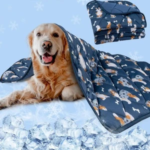 Cooling Mat for Dogs XLarge Blanket | Premium Lightweight Pet Blanket Bed Cov... - Picture 1 of 7