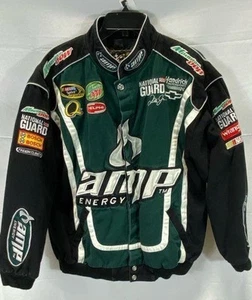 Chase Authentics Men's Green Amp Energy Racing Jacket Medium Cotton NASCAR - Picture 1 of 5
