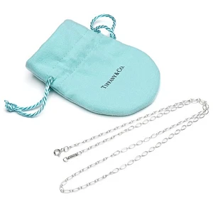 Tiffany & Co. Necklace Oval Chain Ag925 Silver - Picture 1 of 2