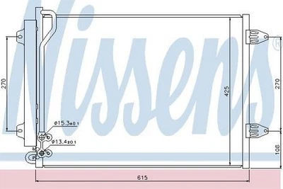 Nissens Condenser for Volkswagen CC TDi 170 CFGB 2.0 November 2011 to May 2013 - Image 1 of 4