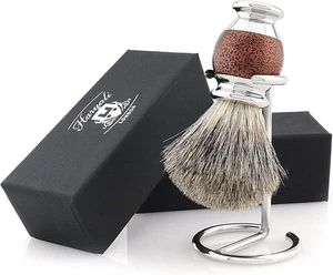 Herren Traditioneller Naturborsten Rasierpinsel Holzgriff Friseur Haar Bart - Bild 1 von 8