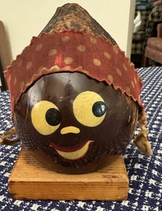 Vintage Coconut Head Coin Bank "A Nut From Florida" Island Novelty Company Miami - Bild 1 von 2