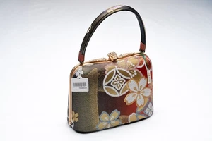 DEAR VANILLA JAPANESE KIMONO SILK HANDBAG PURSE VINTAGE AUTHENTIC MADE JAPAN - Picture 1 of 7