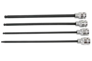 Laser Tools Extra Long Ball End Hex Socket Bit Set 1/2"D 4pc 6711 - Picture 1 of 1