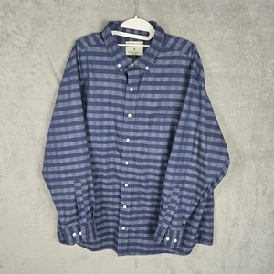 Oak Hill Mens Striped Button Down Blue Shirt Wrinkle Free Cool & Dry Size XL - Picture 1 of 10