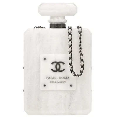 Chanel White Acrylic Perfume Bottle Shoulder Bag 125243 - Image 1 of 4