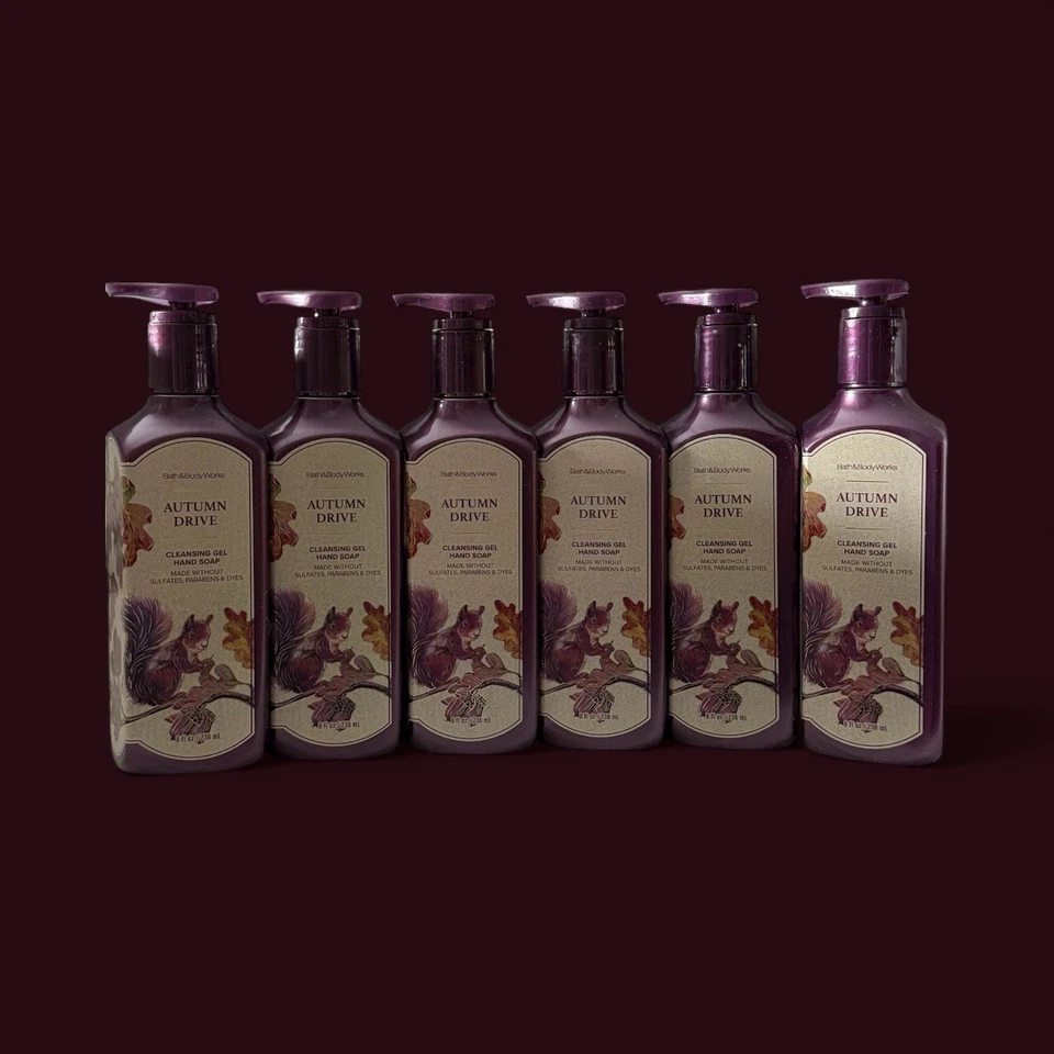 6 Nuevo Jabón de Manos GEL LIMPIADOR TRABAJO BAÑO LILAS FRESCAS CORTE Y CUERPO Foto 1 de 1