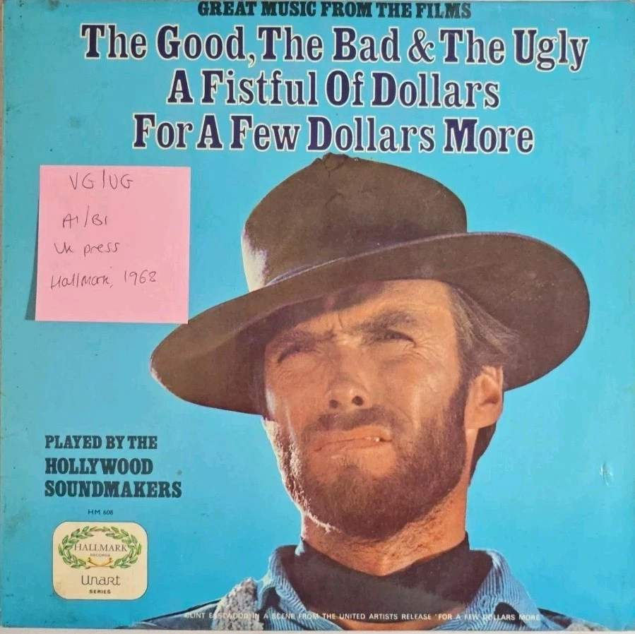 The Good, Bad & Ugly / A Fistful Of Dollars Vinyl Record VG/VG HM608 1968 Foto 1 de 2