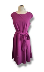 Dress Tells Lila Fliederfarbenes Kleid A-Linie Gr 40 L Rockabilly Rockabella 50s - Bild 1 von 6