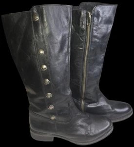 Harley Davidson Damen schwarz Leder Motorradstiefel D83606 Größe 9 US - Bild 1 von 14