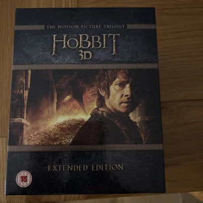 The Hobbit The Motion Picture Trilogy Extended Edition Blu-Ray 3D Boxset - Image 1 of 4