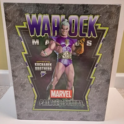 Estatua pintada Marvel Adam Warlock Magus Bowen Kucharek Brothers 088/500 Foto 1 de 4