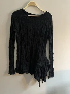 NWT Y's by Yohji Yamamoto Links Wrinkled Shirt Tunic JP 2/US S - Picture 1 of 3