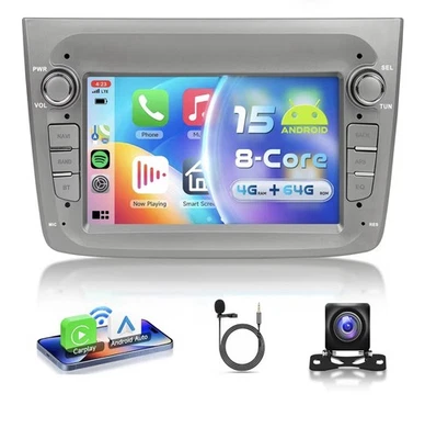 AUTORADIO ALFA ROMEO MITO 2008-16 NAVIGATORE CARPLAY schermo touch ANDROID WIFI - Immagine 1 di 2