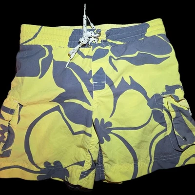 Плавки для мальчиков Lands' End размер 3T желтые с цветочным рисунком - Изображение 1 из 4