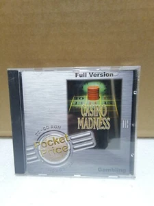 Casino Madness and Poker PC CD-ROM Jewel Case NEW CIB Vintage Rare NOT BIG BOX! - Picture 1 of 4