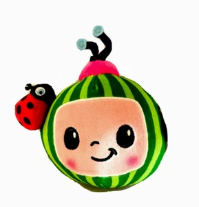 NWT Cocomelon Watermelon Plush 7" Stuffed Fruit & Ladybug - Picture 1 of 11
