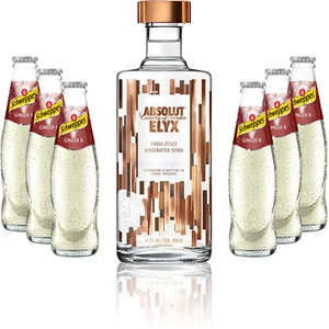 Moscow Mule Set - Absolut Elyx Vodka 0,7l 700ml (42,3% Vol) + 6x Schweppes Ging - Bild 1 von 1