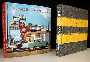 JOHN BAEDER'S ROAD WELL TAKEN PAINTINGS OF DINERS & ROADSIDE AMERICA SIGNED 1ST - Picture 1 of 12