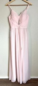 Azazie Brautjungfernkleid Blush Pink Größe 2 Neu Hochzeit Formell - Bild 1 von 13