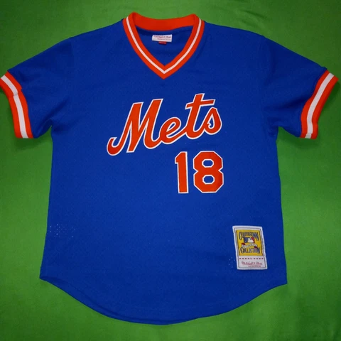 Darryl Strawberry New York Mets Jersey MITCHELL & NESS Baseball SEWN (Medium 40) Cover