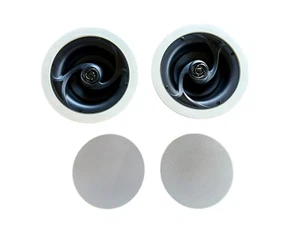 ATON Storm A60C 2 Way Ceiling Speakers White - Lot of Two - Working - Picture 1 of 8