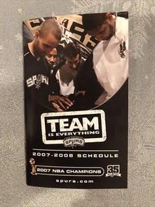 2007/08 San Antonio Spurs Multi-Fold Pocket Schedule - Picture 1 of 2