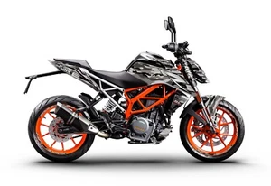 FIT FOR KTM DUKE 125-200-250-390 / 2017 - 2022 GRAPHIC STICKER SET - DECAL KIT - Bild 1 von 3