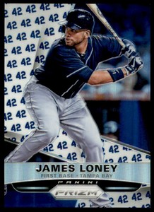 2015 Panini Prizm Prizms Jackie Robinson #81 James Loney /42