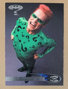 1995 FLEER ULTRA BATMAN FOREVER # 18 THE RIDDLER - JIM CARREY - Bild 1 von 2