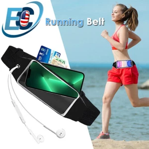 Waterproof Sport Runner Waist Bum Bag Running Jogging Belt Pouch Zip Fanny Pack - Picture 1 of 12