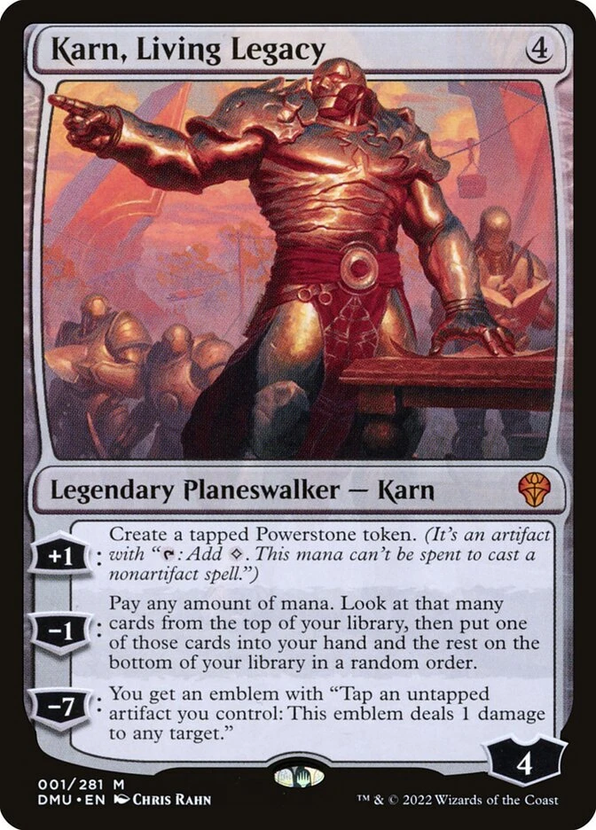 MTG Magic the Gathering Karn, Living Legacy (1/552) Dominaria United LP - Image 1 of 1