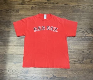 Delta Pro Weight Boston Red Sox 2007 Graphic Print T Shirt Mens Large Red Cotton - Picture 1 of 4