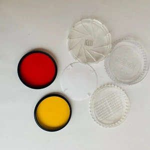 Vintage Hoya Vivitar farbige Kamera Objektivfilter mit Tasche - Bild 1 von 7