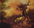 Thomas Gainsborough Landscape with a Woodcutter and Milkmaid A4 Photo Print