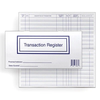 1 Checkbook Transaction Registers 2025 2026 2027 Calendar Check Book Register - Image 1 of 4