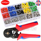 1640PCS Ferrule Bootlace Crimper Crimping 0.25-10mm Wire Cord End Ratchet Tool
