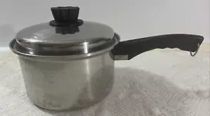 Lustre Craft Sauce Pan 3 Ply Multi-Core 3 Quart with Lid Vintage - Picture 1 of 9