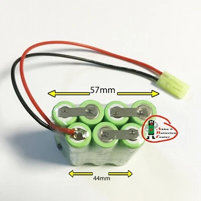 Modellbau Akkupack 8.4 V 2300mAh NiMh 7er Pack Hump Mini TamiyaStecker Mignon AA - Bild 1 von 2
