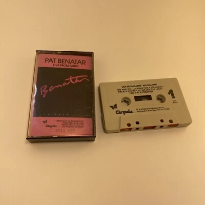 vintage RARE OOP Pat Benatar Live from Earth Chrysalis  Cassette Tape 1983   - Image 1 of 4