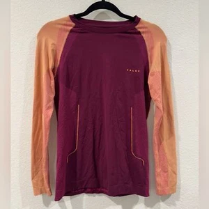 Falke Women’s Ergonomic Sport System Long Sleeve Running Purple Orange Shirt L - Picture 1 of 16