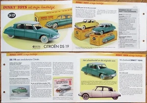 Dinky Toys 2009 Advertising Brochure: Citroen DS 19 Car, 1956/58 - Picture 1 of 1