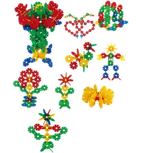 Connecta Flower Game Construction Flower Shaped Pieces Slot in Colourful 400 PCS - Picture 1 of 4