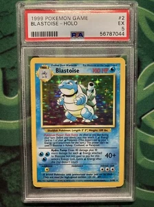 PSA 5 Blastoise Base Set Holo Pokémon #2 - Picture 1 of 2