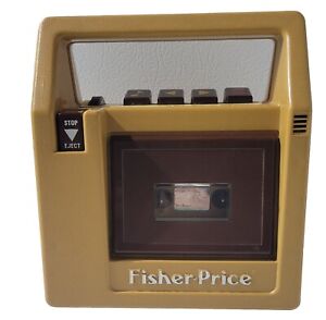 Fisher Price Brown Cassette Tape Player Recorder 826  Vintage, 80’s PARTS